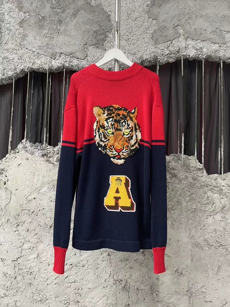 Gucci Gucci Red and Navy Cardigan Sweater-dmc Size US XL / EU 56 / 4 - 2 Thumbnail