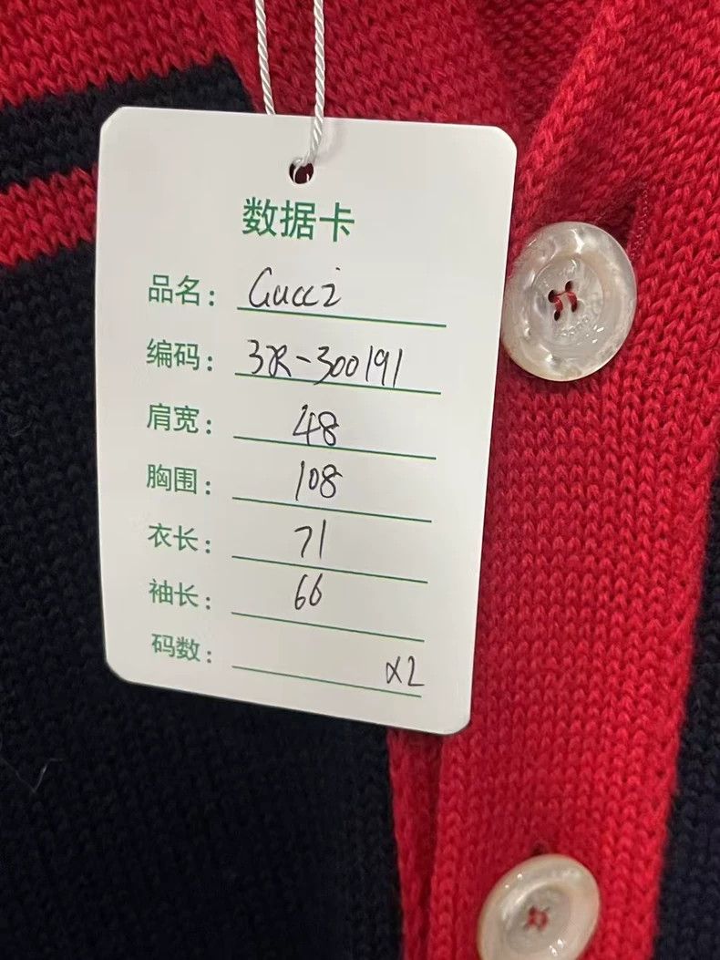 Gucci Gucci Red and Navy Cardigan Sweater-dmc Size US XL / EU 56 / 4 - 7 Thumbnail