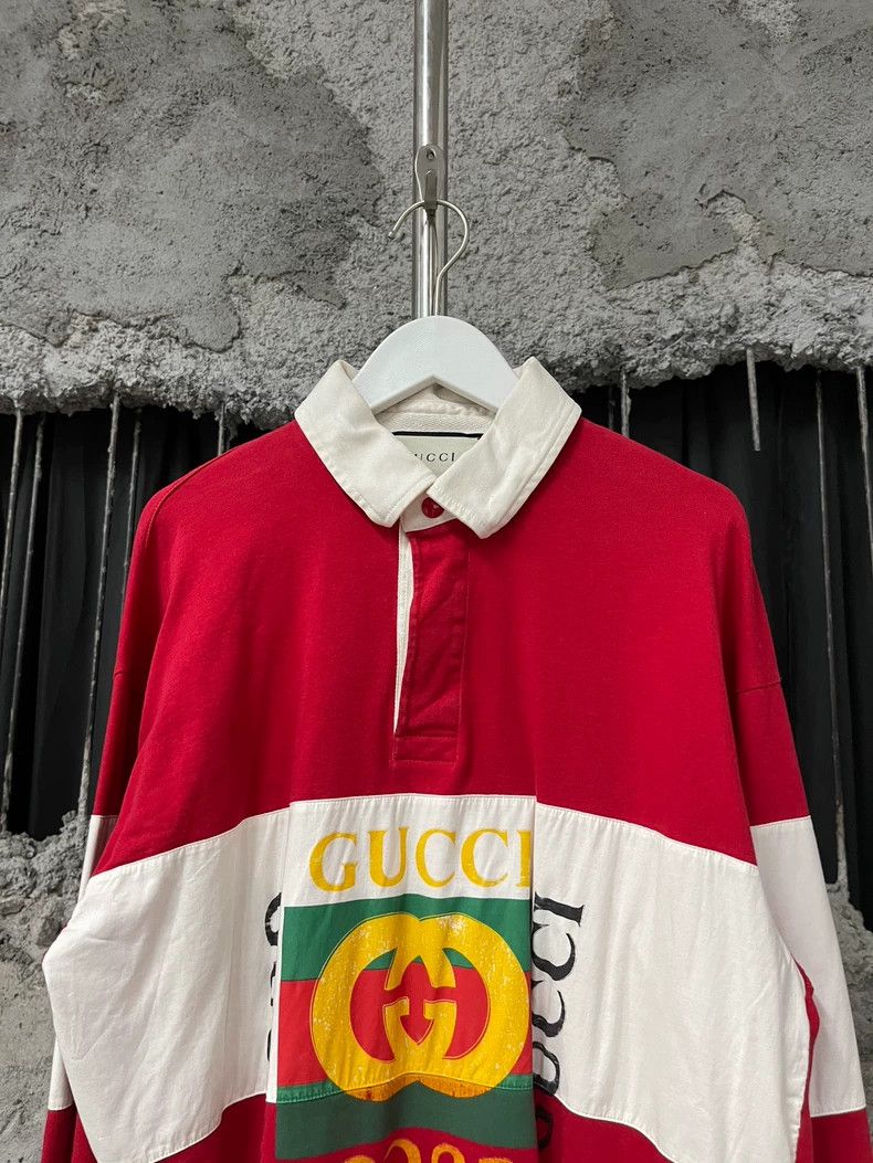 Gucci Gucci Long Sleeve Polo Shirt-dmc Size US S / EU 44-46 / 1 - 3 Thumbnail