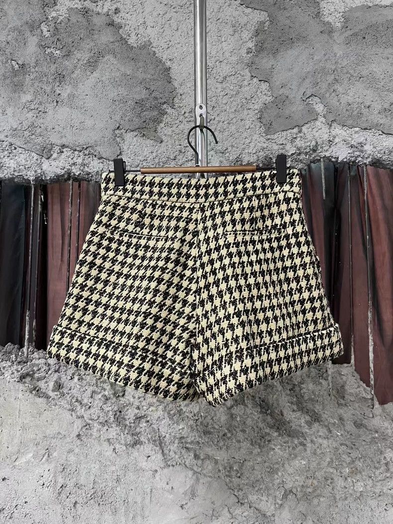 Dior Dior Patterned Houndstooth Shorts-dmc Size US 36 / EU 52 - 2 Thumbnail