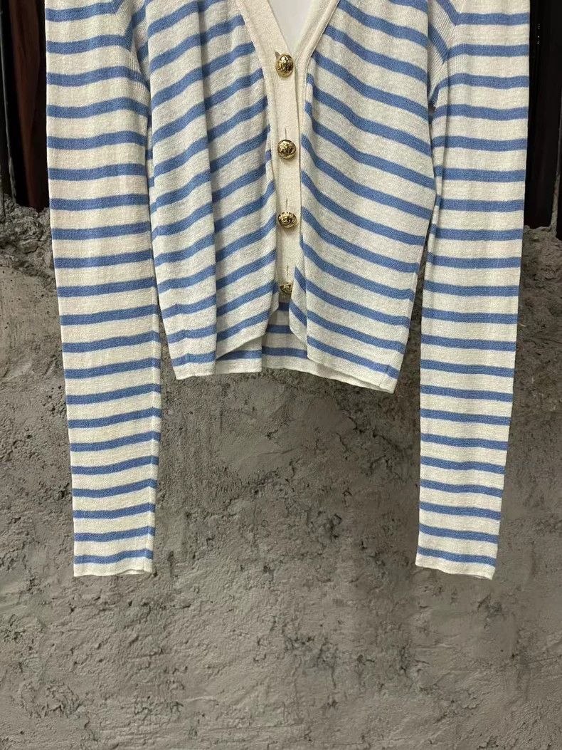 Dior Striped Cardigan by Dior-dmc Size US S / EU 44-46 / 1 - 4 Thumbnail