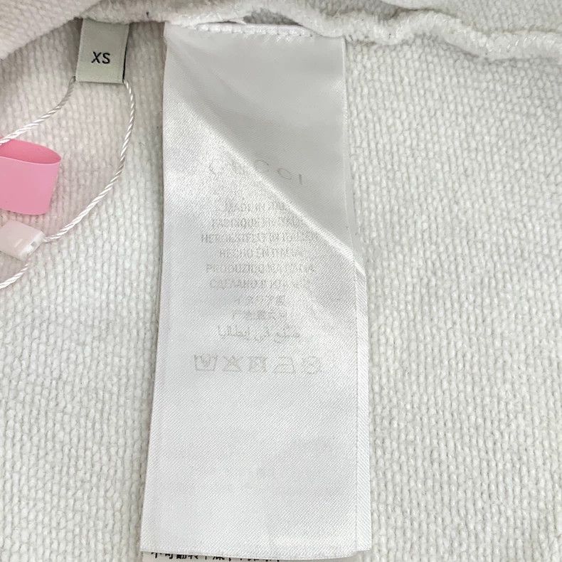 Gucci Gucci White Logo Print Cotton Sweatshirt-dmc Size US XS / EU 42 / 0 - 7 Thumbnail