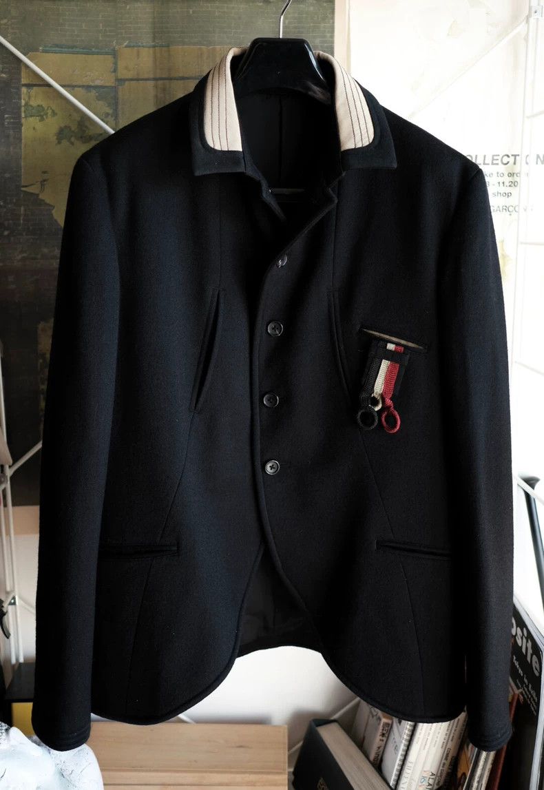 Yohji Yamamoto Navy Style Short Jacket by Yohji Yamamoto-dmc Size US M / EU 48-50 / 2 - 2 Thumbnail