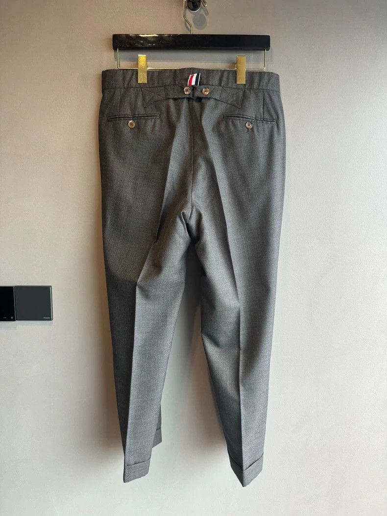 Thom Browne Thom Browne Classic Grey High-Waisted Trousers-dmc Size US 34 / EU 50 - 2 Thumbnail