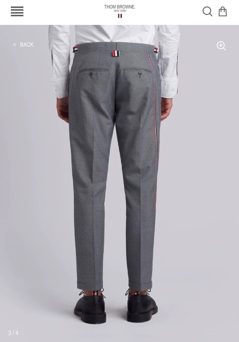 Thom Browne Thom Browne Grey Side Stripe Pants-dmc Size US 28 / EU 44 - 8 Thumbnail