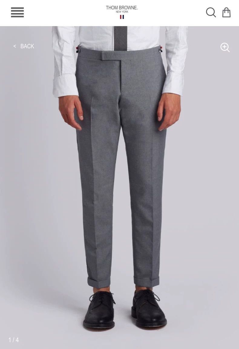 Thom Browne Thom Browne Grey Side Stripe Pants-dmc Size US 28 / EU 44 - 6 Thumbnail