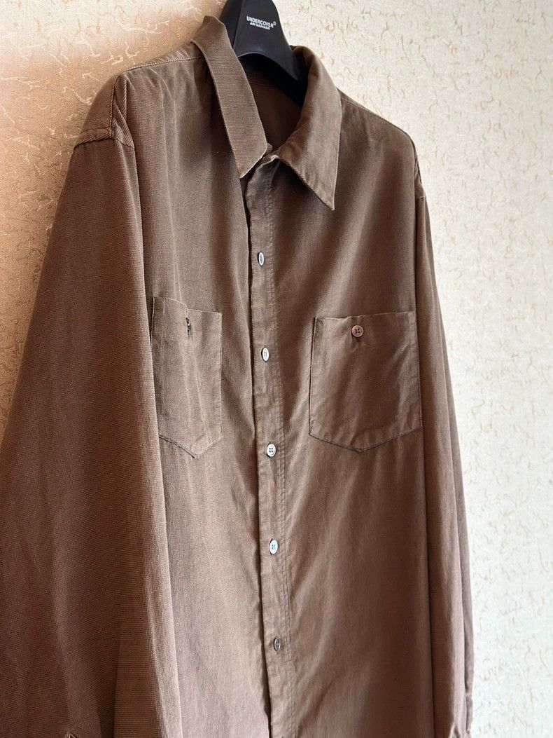 Yohji Yamamoto Y's for Men 90s Check Velvet Shirt-dmc Size US L / EU 52-54 / 3 - 4 Thumbnail
