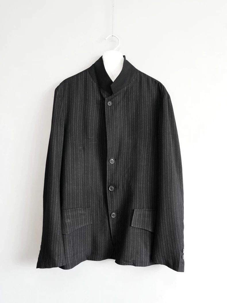Yohji Yamamoto Yohji Yamamoto Striped Silk Jacket-dmc Size US M / EU 48-50 / 2 - 2 Thumbnail