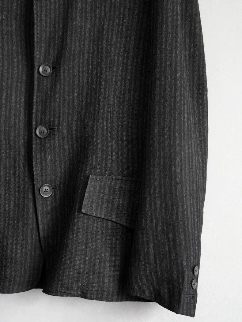 Yohji Yamamoto Yohji Yamamoto Striped Silk Jacket-dmc Size US M / EU 48-50 / 2 - 6 Thumbnail