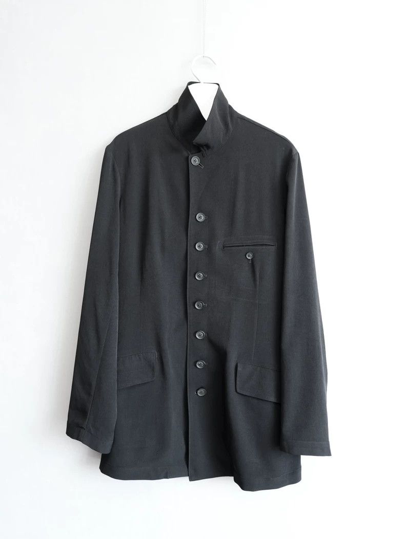 Yohji Yamamoto Yohji Yamamoto Multi-Button Stand Collar Jacket-dmc Size US M / EU 48-50 / 2 - 2 Thumbnail