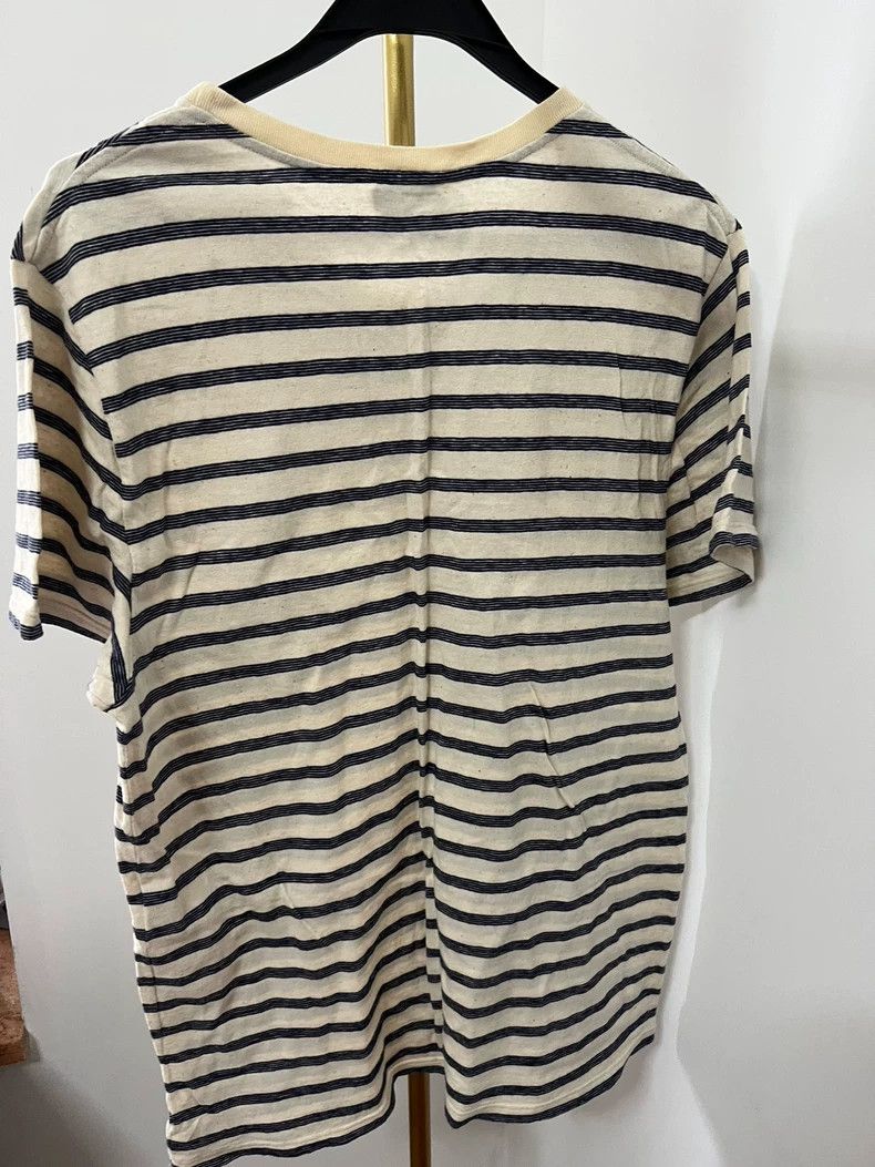 Saint Laurent Paris YSL Spring Summer Striped Logo T-Shirt-dmc Size US M / EU 48-50 / 2 - 2 Thumbnail