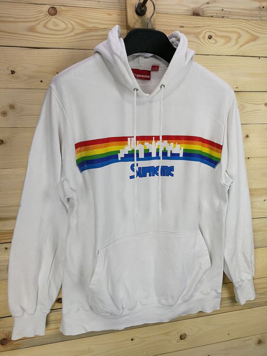 Supreme on sale rainbow hoodie