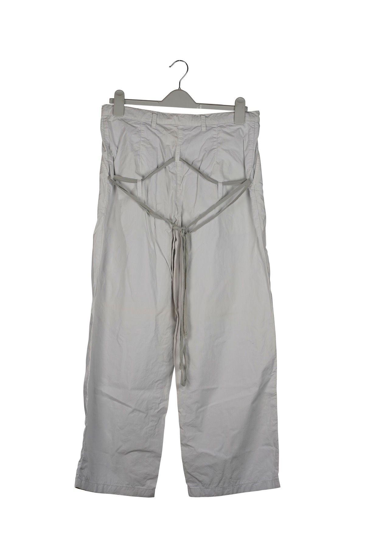 Pre-owned Raf Simons Ss 2004 Drawstring Pant In White