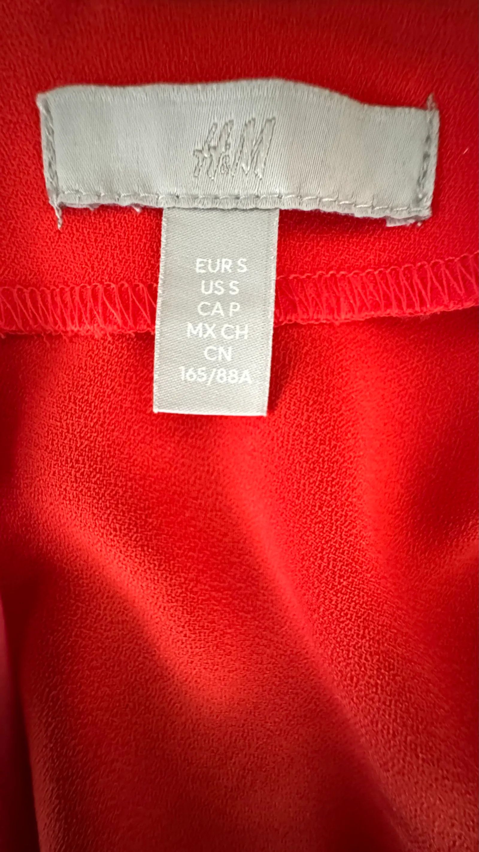 H&M H&M Röd kort klänning Dress Size S / US 4 / IT 40 - 2 Thumbnail
