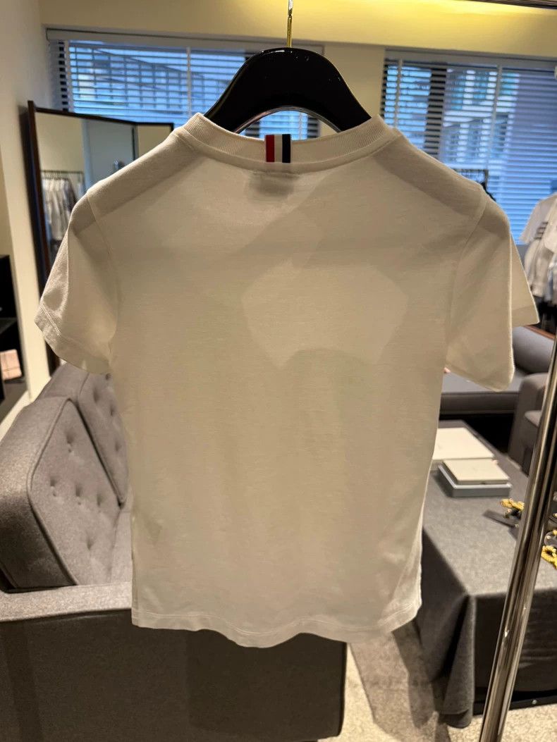 Thom Browne Thom Browne Women's White Basic Tee-dmc Size US M / EU 48-50 / 2 - 2 Thumbnail