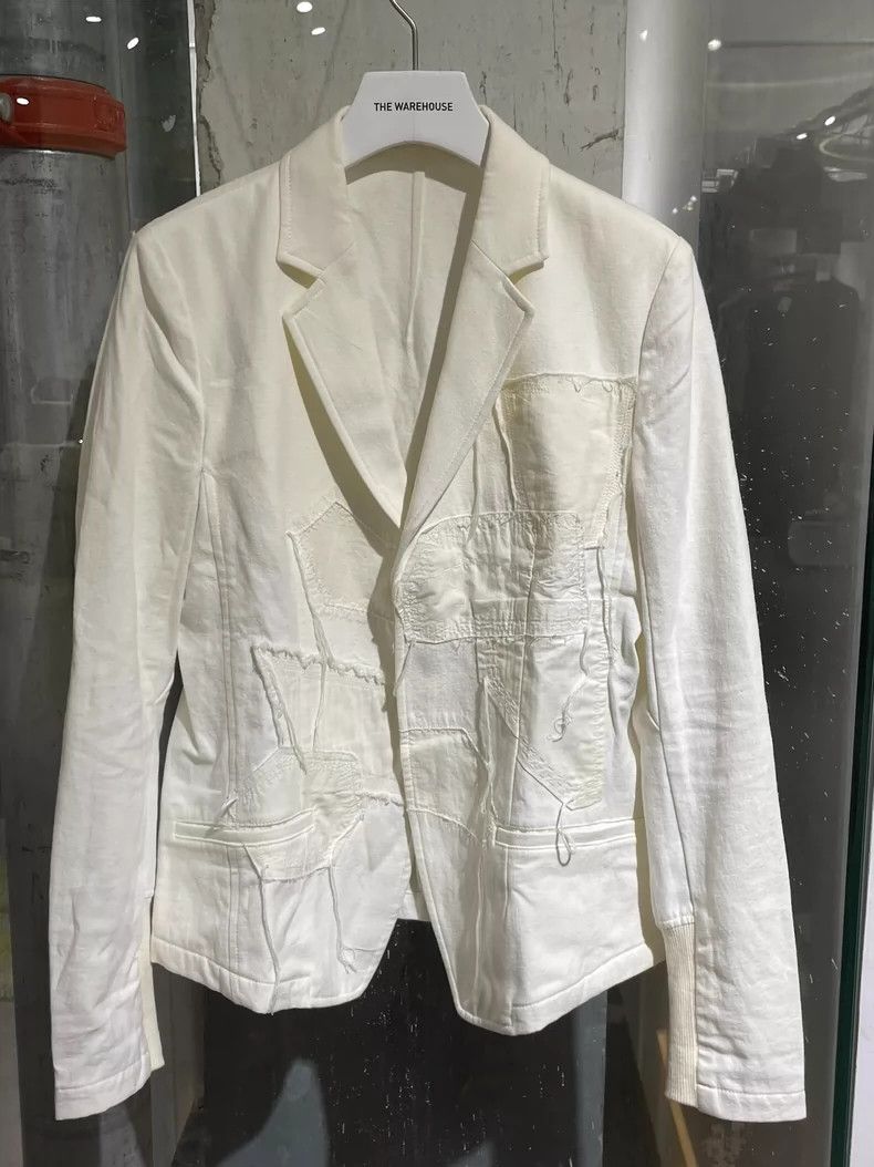 Yohji Yamamoto Y's by Yohji Yamamoto White Blazer-dmc Size US M / EU 48-50 / 2 - 2 Thumbnail
