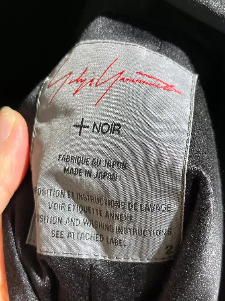 Yohji Yamamoto Black Wool Blend Suit Jacket with Silk Collar-dmc Size US M / EU 48-50 / 2 - 7 Thumbnail