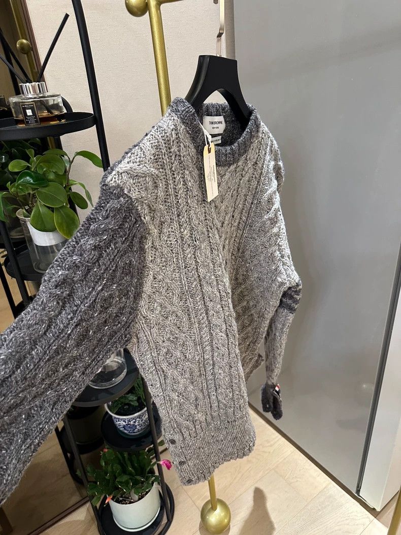 Thom Browne Thom Browne Classic Grey Pullover Sweater-dmc Size US M / EU 48-50 / 2 - 2 Thumbnail
