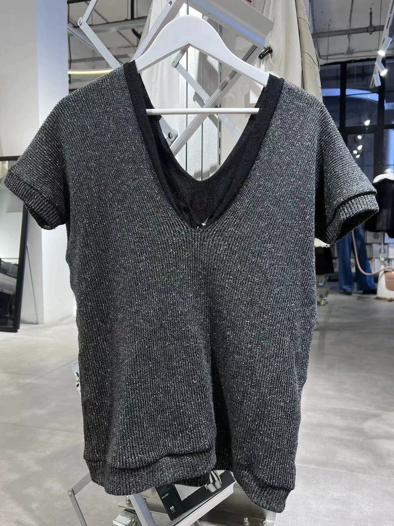 Y's Y's Double Layer Wool Knit Short Sleeve-dmc Size US S / EU 44-46 / 1 - 7 Thumbnail