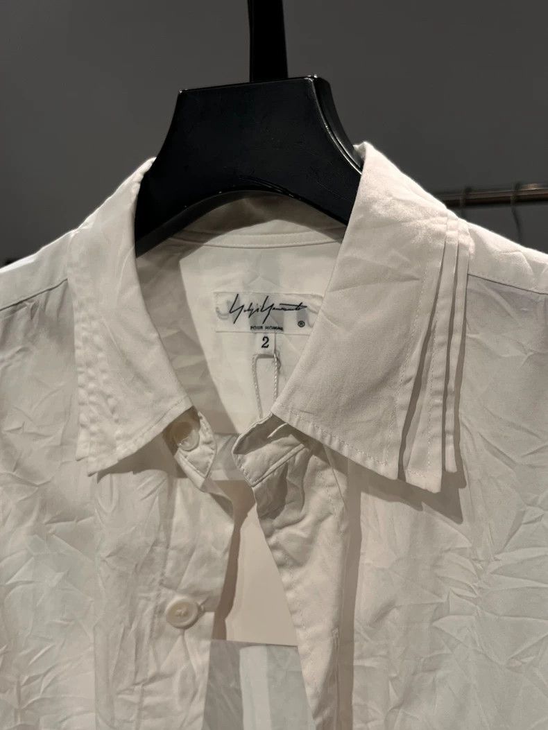 Yohji Yamamoto Stylish White Wrinkled Shirt by Yohji Yamamoto-dmc Size US M / EU 48-50 / 2 - 6 Thumbnail
