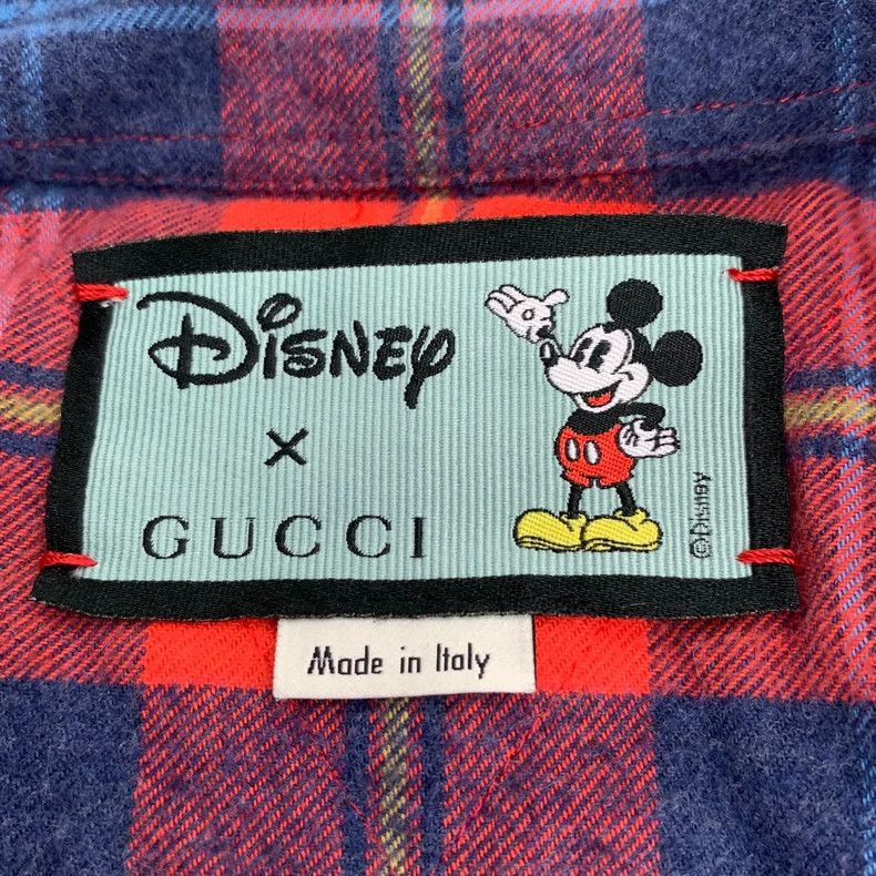 Gucci Gucci x Disney Red Plaid Long Sleeve Shirt-dmc Size US S / EU 44-46 / 1 - 5 Thumbnail