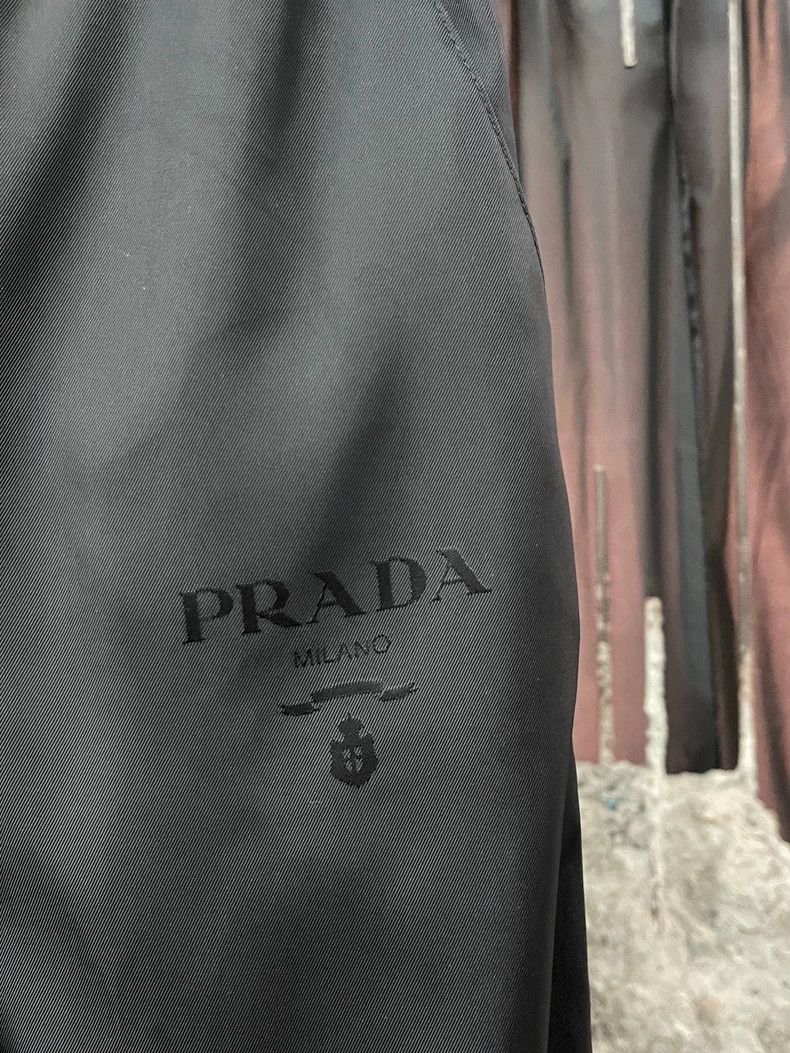 Prada Prada Logo Black Trousers-dmc Size US 31 - 5 Thumbnail
