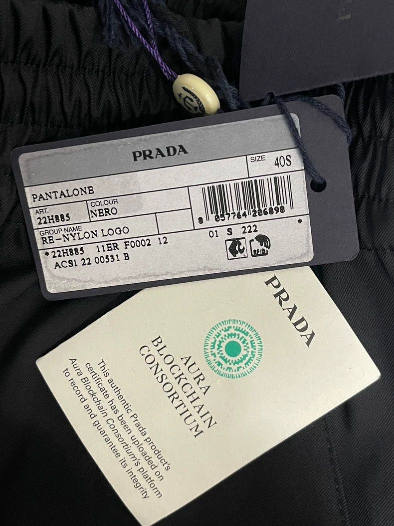 Prada Prada Logo Black Trousers-dmc Size US 31 - 8 Thumbnail
