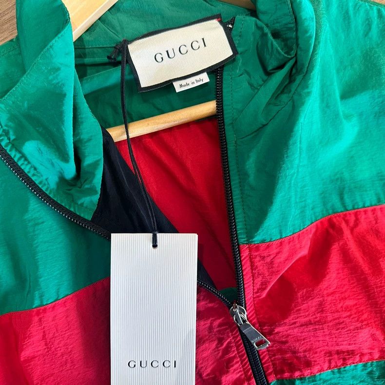 Gucci Gucci Classic Red Green Color Block Jacket-dmc Size US M / EU 48-50 / 2 - 4 Thumbnail