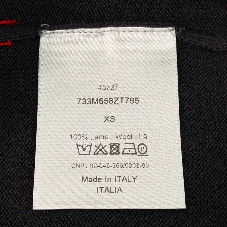 Dior Black Knit Sweater with Line Design-dmc Size US XS / EU 42 / 0 - 6 Thumbnail