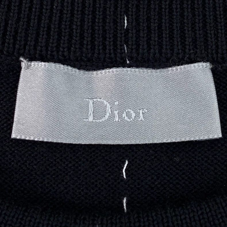 Dior Black Knit Sweater with Line Design-dmc Size US XS / EU 42 / 0 - 5 Thumbnail