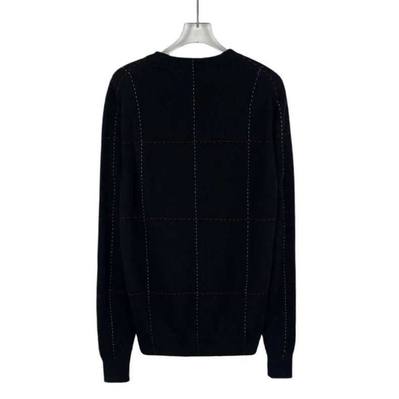 Dior Black Knit Sweater with Line Design-dmc Size US XS / EU 42 / 0 - 2 Thumbnail