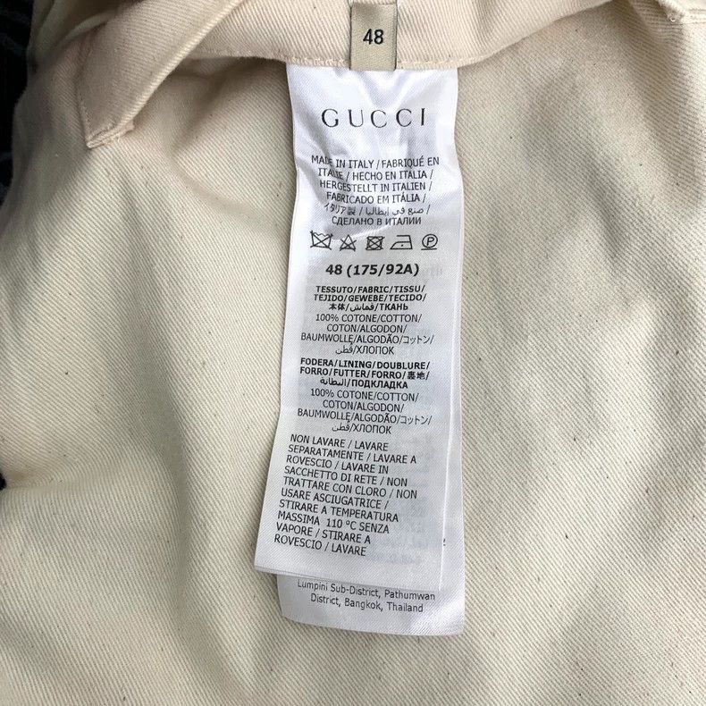 Gucci Gucci Logo Denim Jacket in Dark Blue-dmc Size US M / EU 48-50 / 2 - 6 Thumbnail