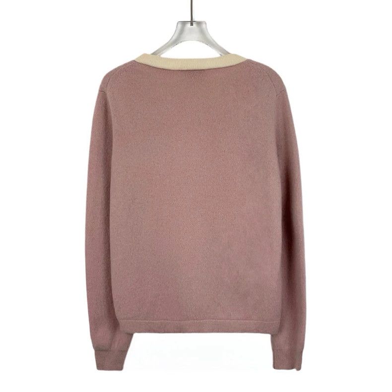 Prada Pink Cashmere Cardigan by Prada-dmc Size US M / EU 48-50 / 2 - 2 Thumbnail