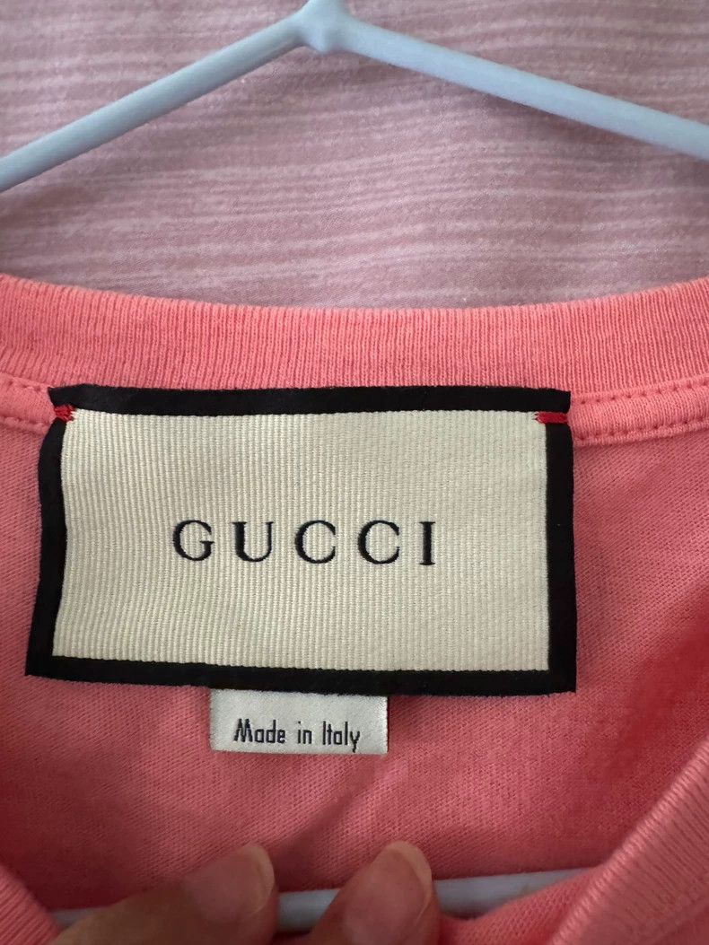 Gucci Gucci Orange T-Shirt with Black Print-dmc Size US XXS / EU 40 - 2 Thumbnail
