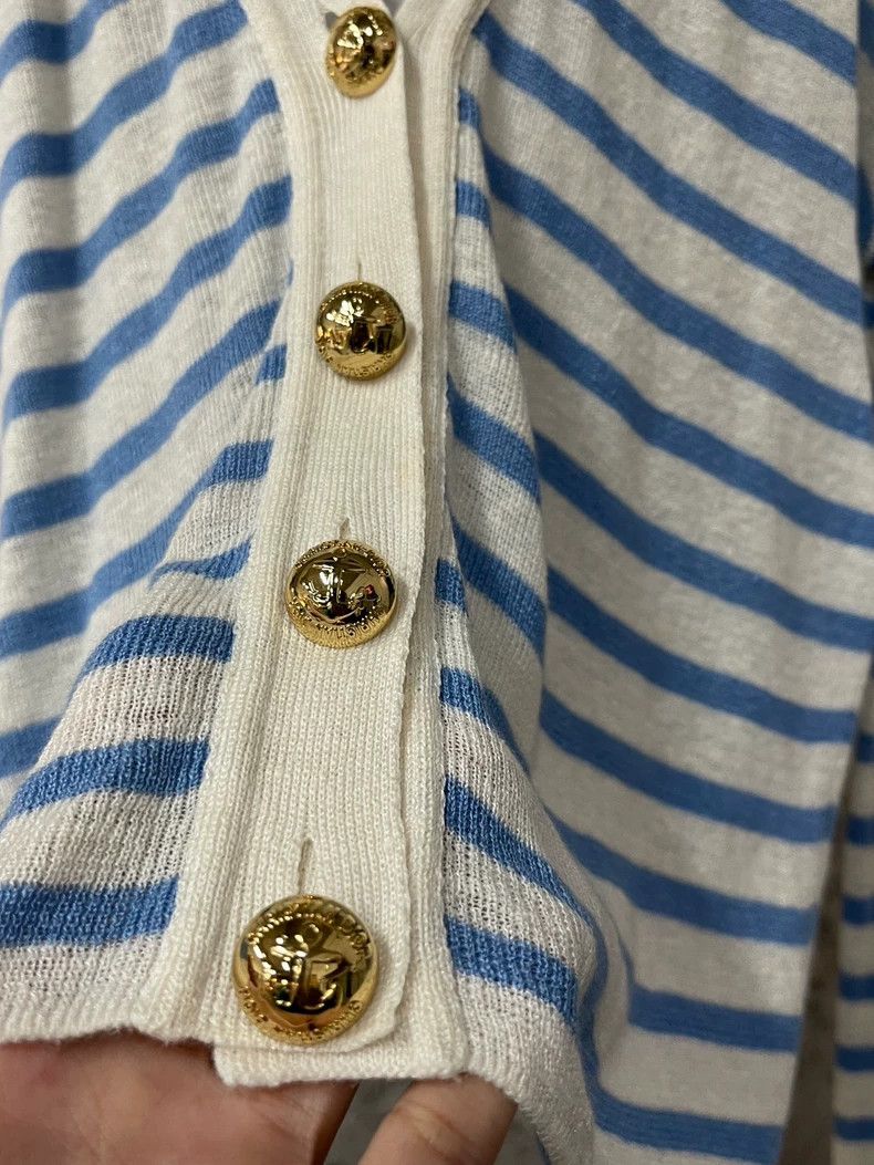 Dior Striped Cardigan by Dior-dmc Size US S / EU 44-46 / 1 - 5 Thumbnail