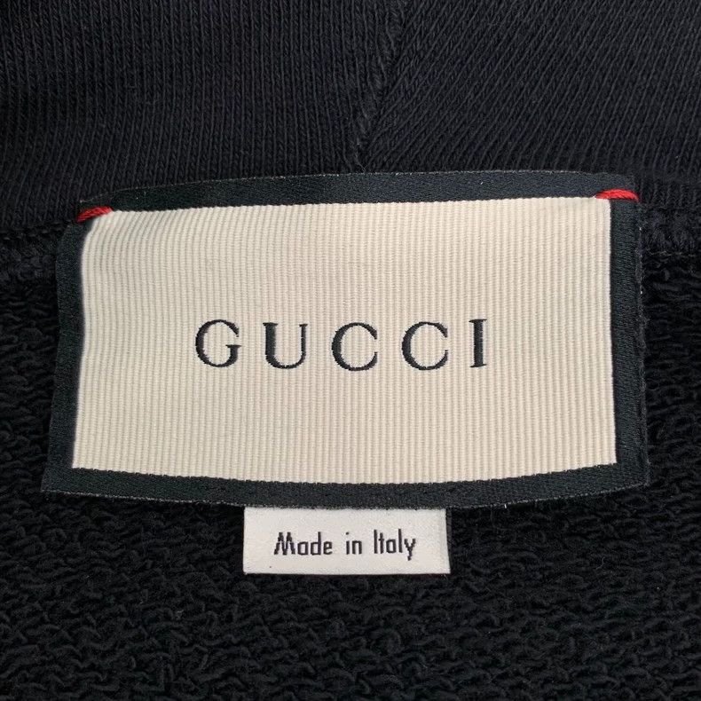 Gucci Black Logo Print Hooded Sweatshirt-dmc Size US S / EU 44-46 / 1 - 5 Thumbnail