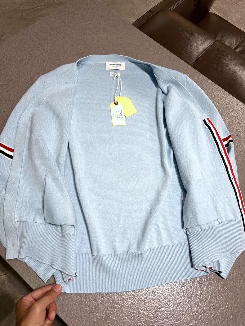 Thom Browne Blue Thom Browne Knit Cardigan-dmc Size US M / EU 48-50 / 2 - 5 Thumbnail