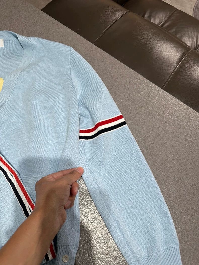 Thom Browne Blue Thom Browne Knit Cardigan-dmc Size US M / EU 48-50 / 2 - 3 Thumbnail