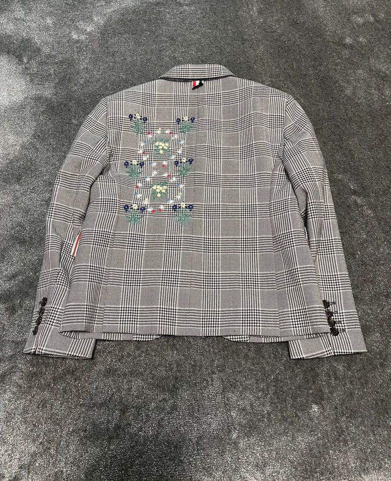 Thom Browne Embroidered Plaid Blazer by Thom Browne-dmc Size US S / EU 44-46 / 1 - 4 Thumbnail