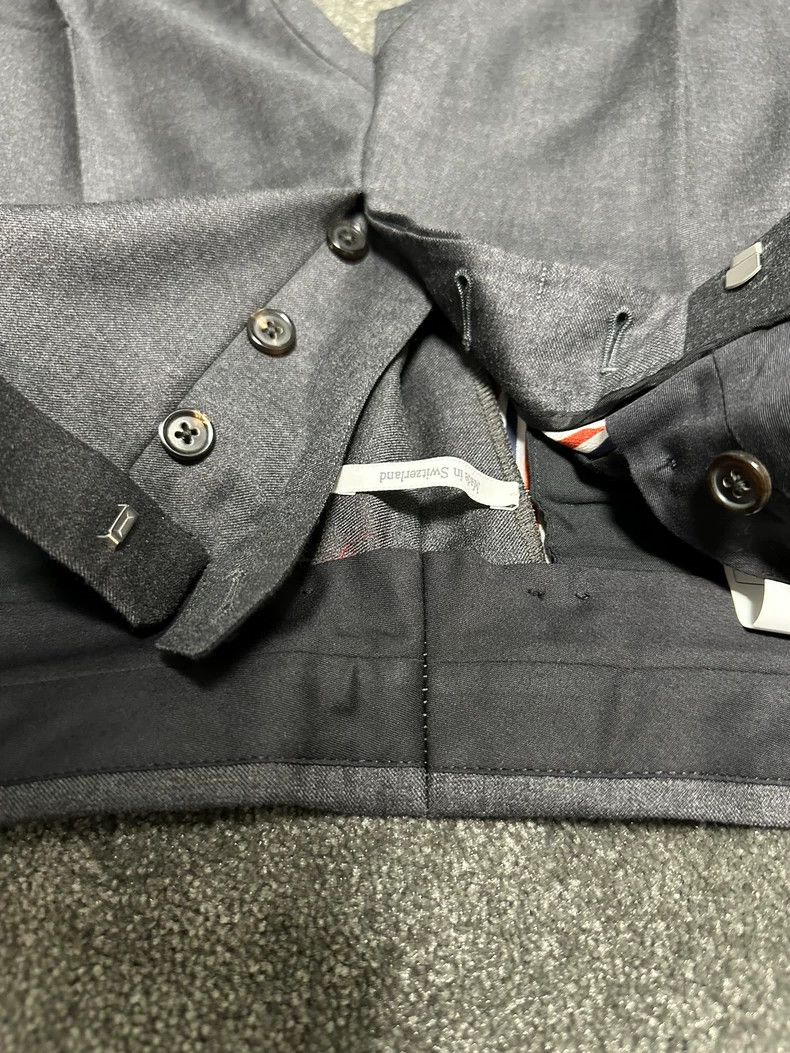 Thom Browne Slim Fit Low Rise Trousers by Thom Browne-dmc Size US 38 / EU 54 - 4 Thumbnail