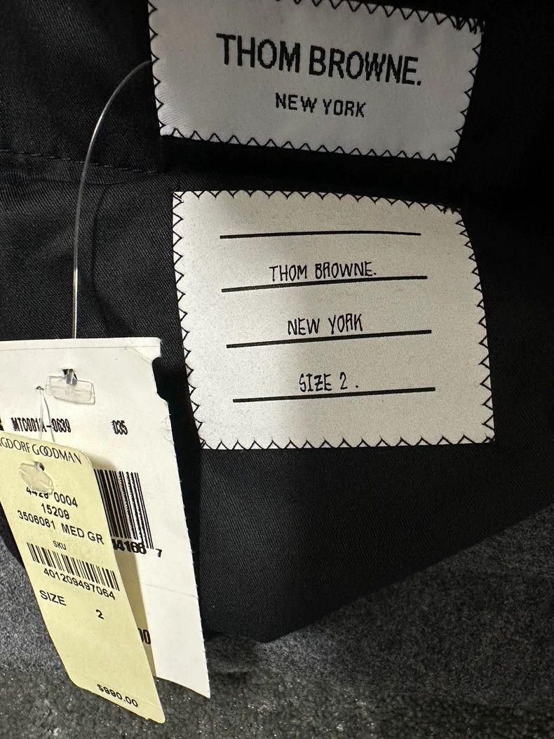 Thom Browne Thom Browne Flannel Trousers with Four Bars-dmc Size US 32 / EU 48 - 3 Thumbnail