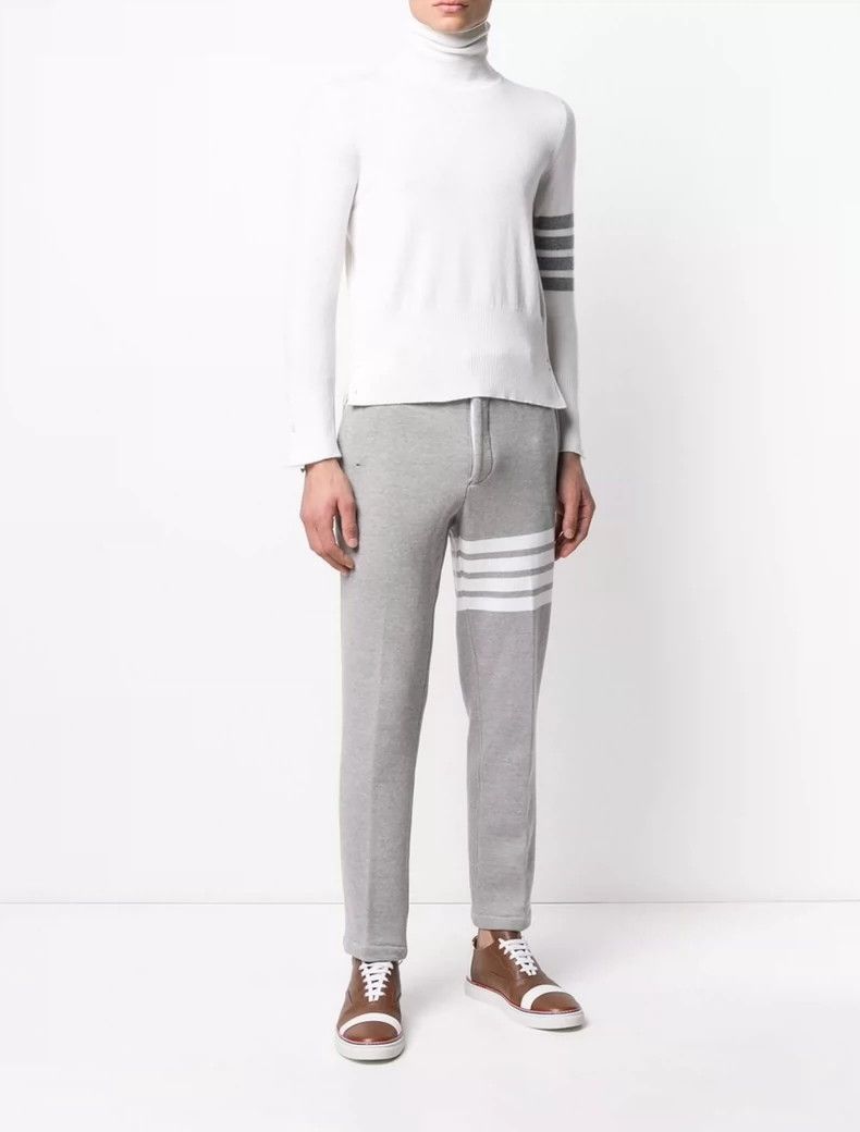 Thom Browne Thom Browne White Cashmere Knit Sweater-dmc Size US M / EU 48-50 / 2 - 2 Thumbnail