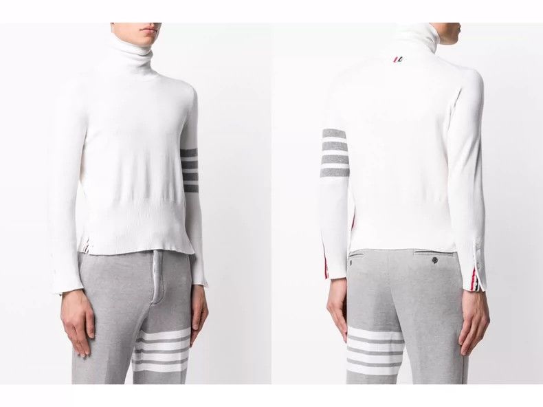 Thom Browne Thom Browne White Cashmere Knit Sweater-dmc Size US M / EU 48-50 / 2 - 6 Thumbnail