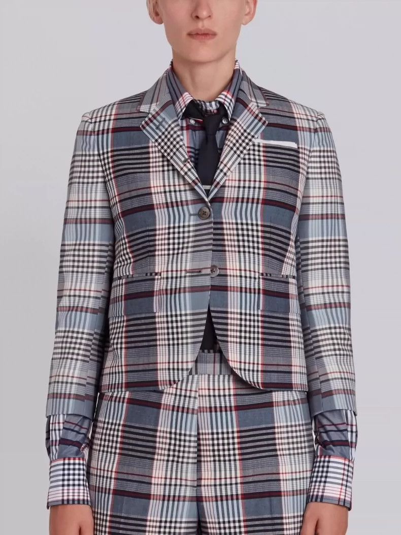 Thom Browne Lightweight Checked Blazer by Thom Browne-dmc Size US M / EU 48-50 / 2 - 7 Thumbnail
