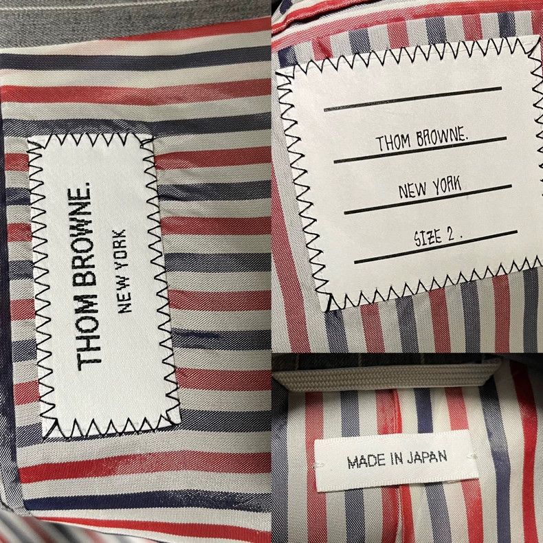 Thom Browne Thom Browne Boy's Striped Suit Coat-dmc Size US S / EU 44-46 / 1 - 3 Thumbnail