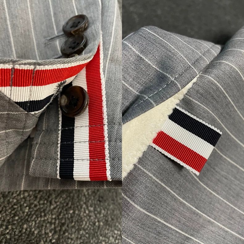Thom Browne Thom Browne Boy's Striped Suit Coat-dmc Size US S / EU 44-46 / 1 - 4 Thumbnail
