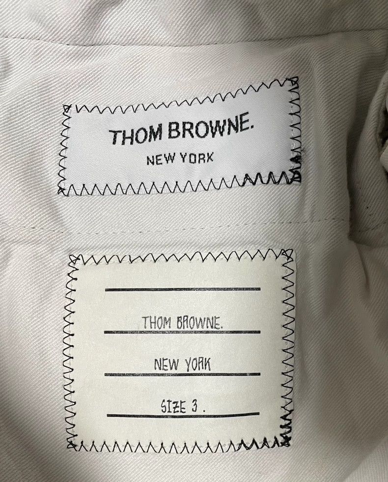 Thom Browne Thom Browne Embroidered Khaki Pants-dmc Size US 34 / EU 50 - 4 Thumbnail