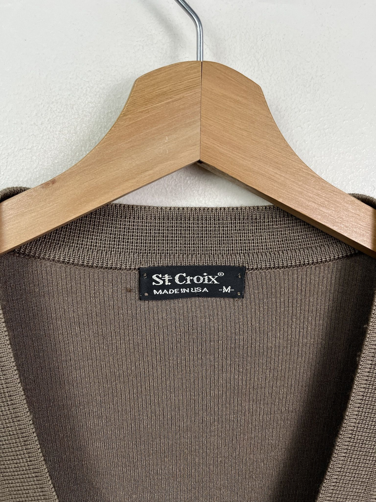 Other Vintage St Croix Knits Taupe Brown Cardigan Sweater Size XL Size US XL / EU 56 / 4 - 2 Thumbnail