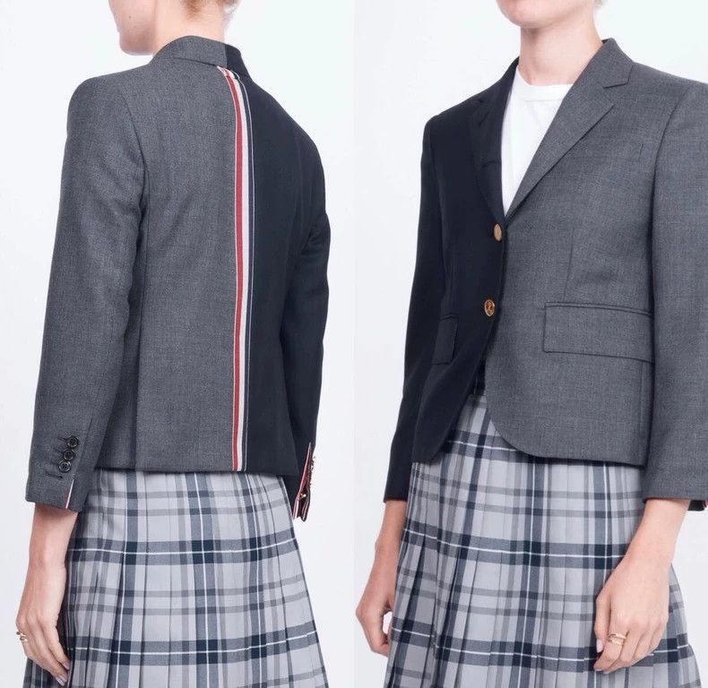 Thom Browne Thom Browne Color-Block Suit Jacket-dmc Size US XS / EU 42 / 0 - 6 Thumbnail