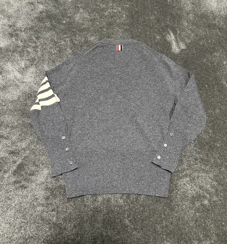 Thom Browne Thom Browne Gray Cashmere Cardigan Sweater-dmc Size US XXL / EU 58 / 5 - 5 Thumbnail